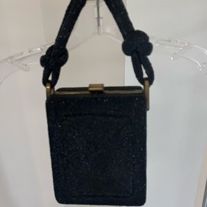 Vintage 1940”s Du Bonnette Black Beaded Purse